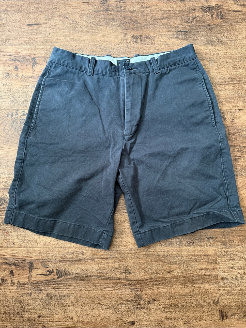 Men's Classic Faded Black Cotton Shorts